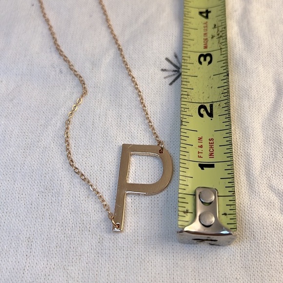 Letter P Initial Necklace “NEW” - Picture 6 of 7